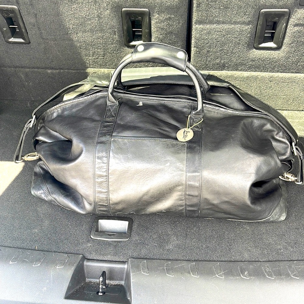 Charles Jourdan Black High Quality Leather Duffle Bag - accepting offers